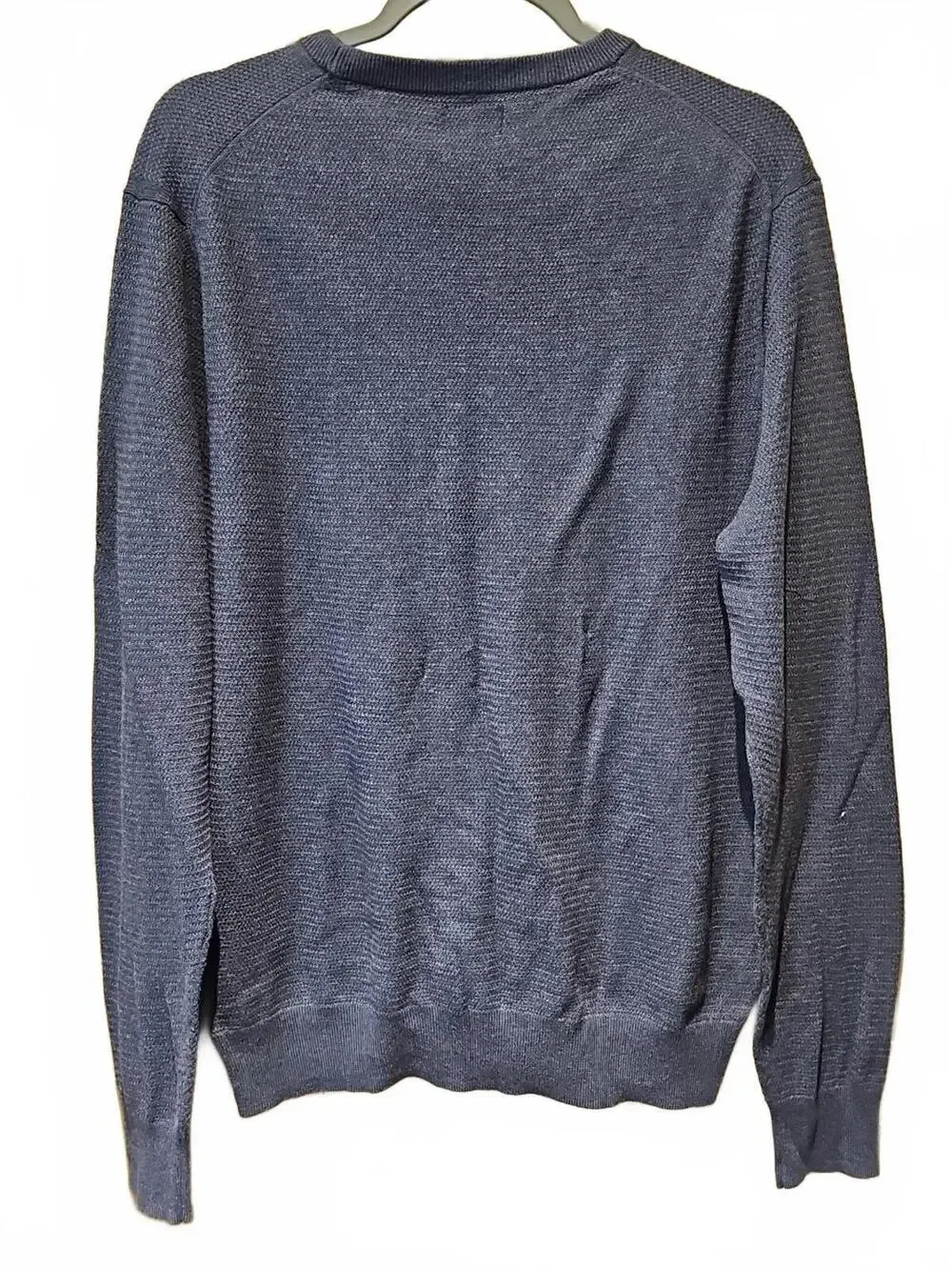 J.Crew Mens Navy Pullover Crew Neck 100% Cotton Long Sleeve Size M NWT Ret $98